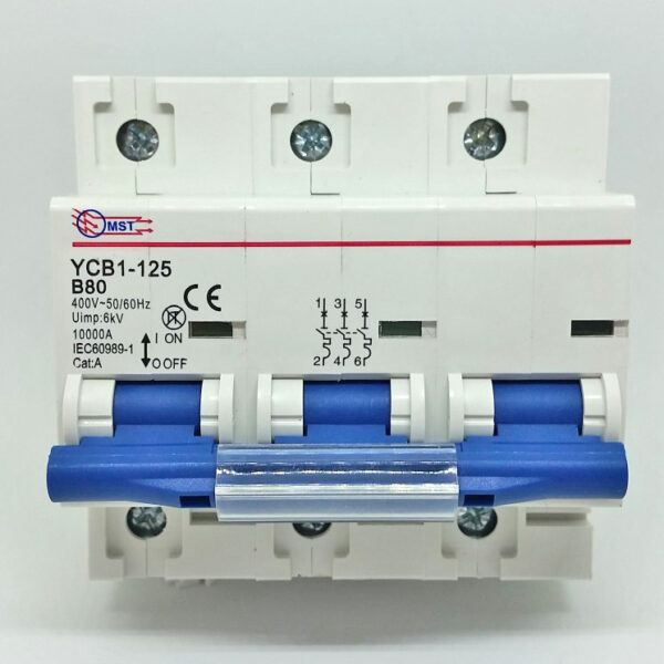 Jistič MST - 3 polový/10kA/ charakteristika "B" / 400V/AC 80A